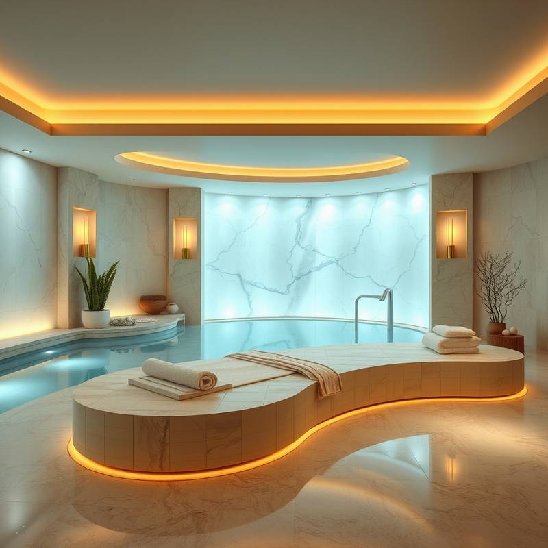 Image of a serene and luxurious spa setting.